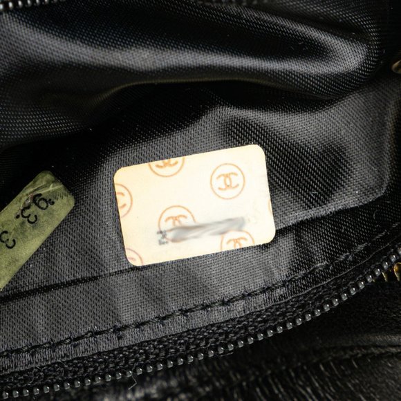 CHANEL Matelasse Coco Mark Chain Shoulder Bag Black Lambskin - Picture 6 of 9